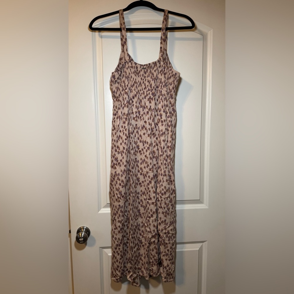 O'Neill Brown Leopard Print Maxi Dress